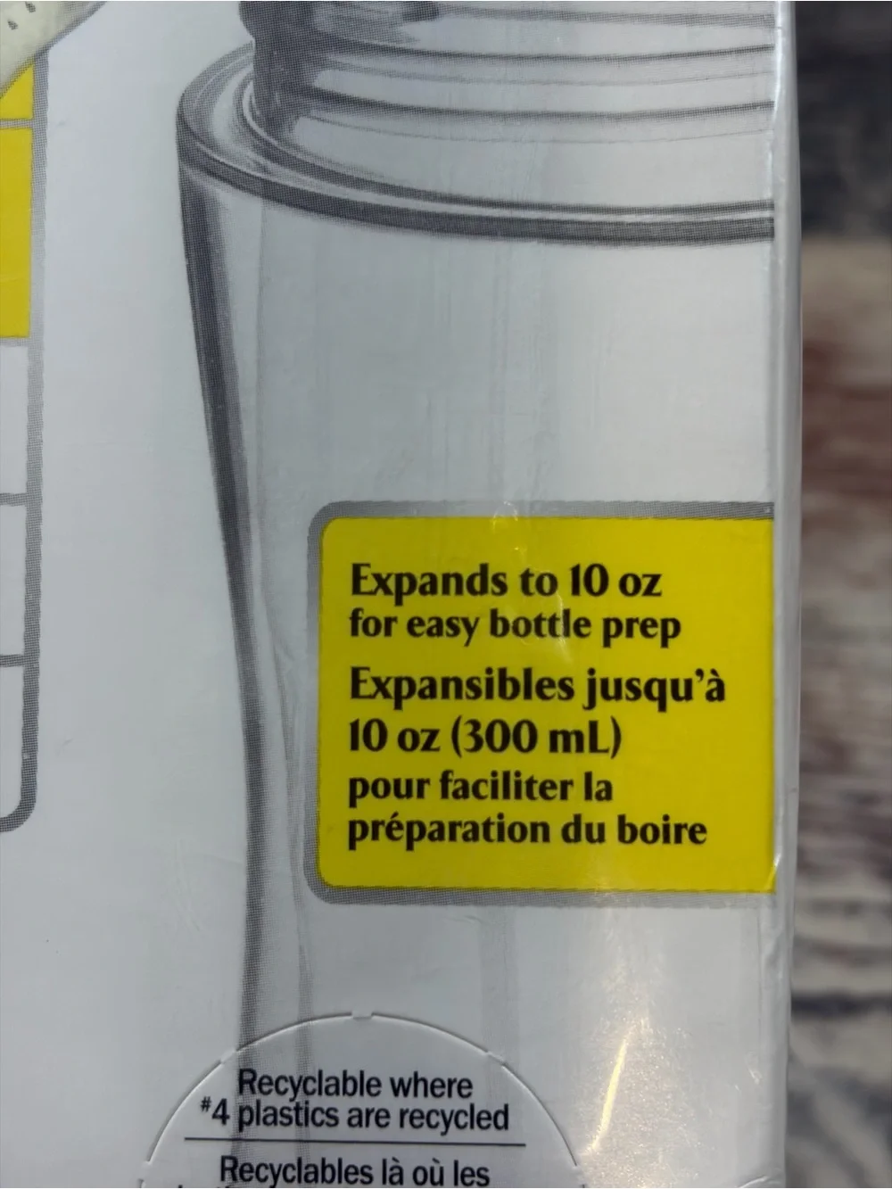 Playtex Nurser Drop-Ins Bottle 8-10 oz 100 Liners new Baby